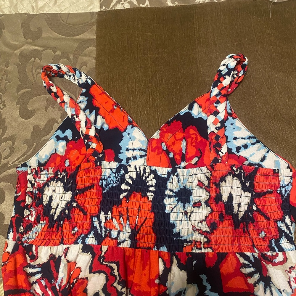 Red White & Blue Vibrant Maxi Dress - Picture 5 of 5